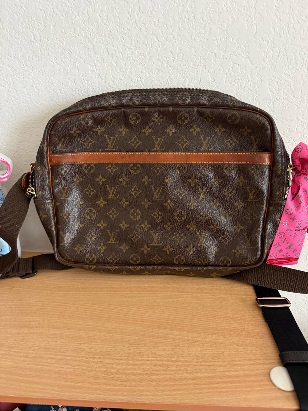 Louis Vuitton Reporter GM Monogram Brown Messenger Bag